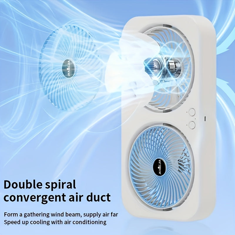 Ventilador Pared MOMMED con Doble Cabeza