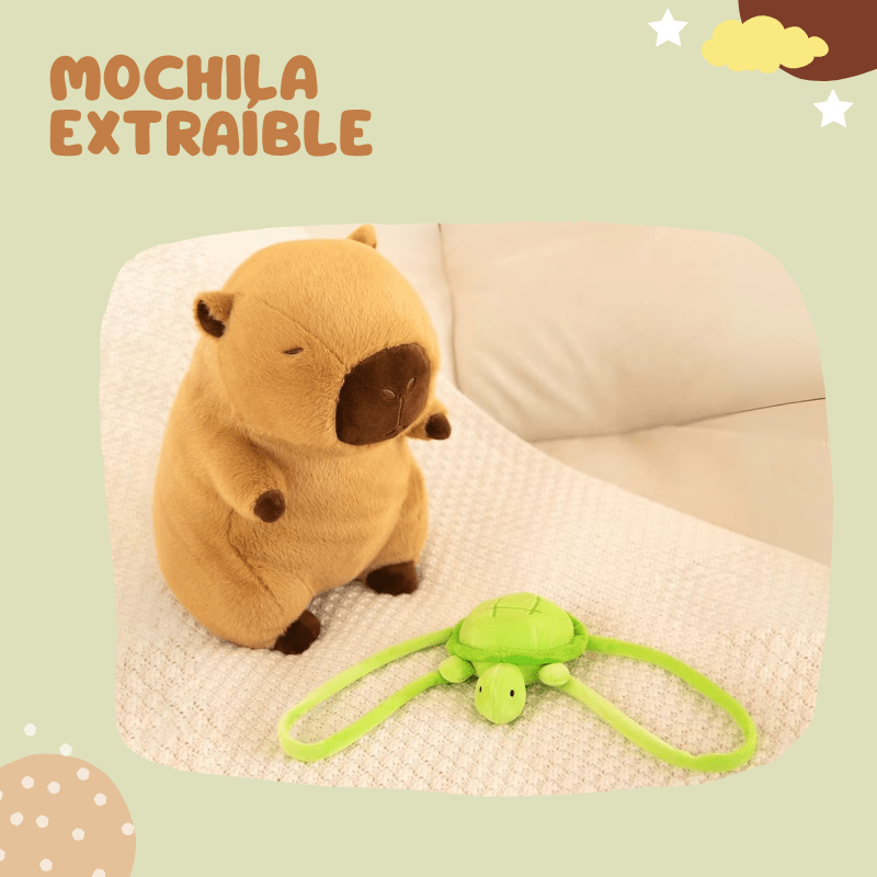 Peluche de Capibara con Mochila