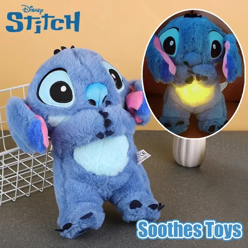 Muñeco de Peluche Stitch con Luz y Música – Ayuda para Dormir, Regalo Tierno para Bebés y Niños