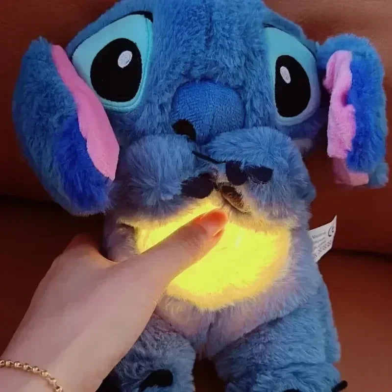 Muñeco de Peluche Stitch con Luz y Música – Ayuda para Dormir, Regalo Tierno para Bebés y Niños