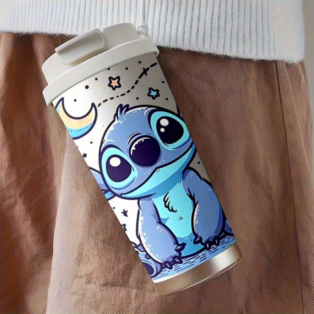 Taza de Viaje de Stitch 18oz – Acero Inoxidable y Doble Aislamiento