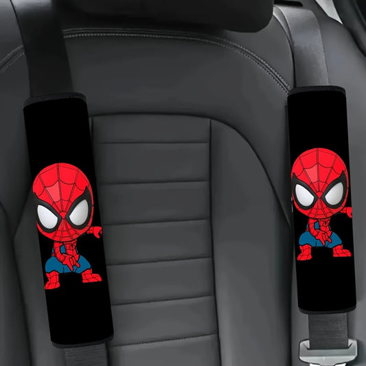 2 Piezas Protectores de Hombro para Cinturón de Seguridad Marvel Spiderman