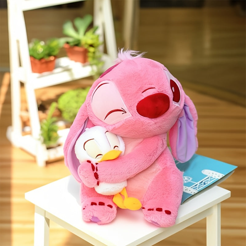 Peluche Disney Stitch Rosa con Patito –  Ideal como Regalo, Decoración o para Fans