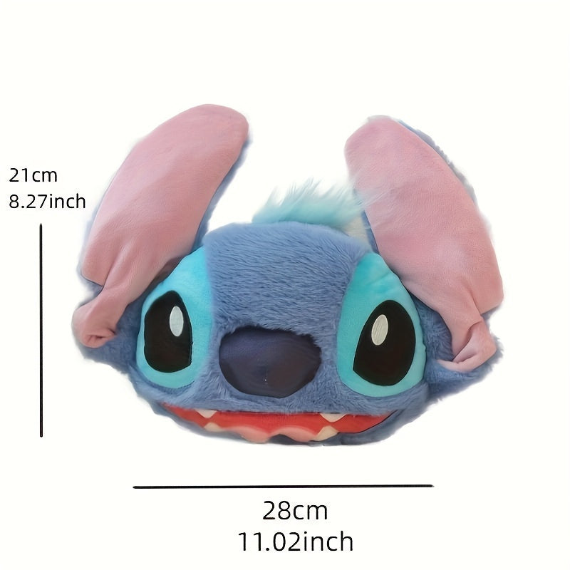 Juego de 2 Almohadas de Reposacabezas y Funda de Cinturón de Stitch – Cojín Suave y Adorable para Coche
