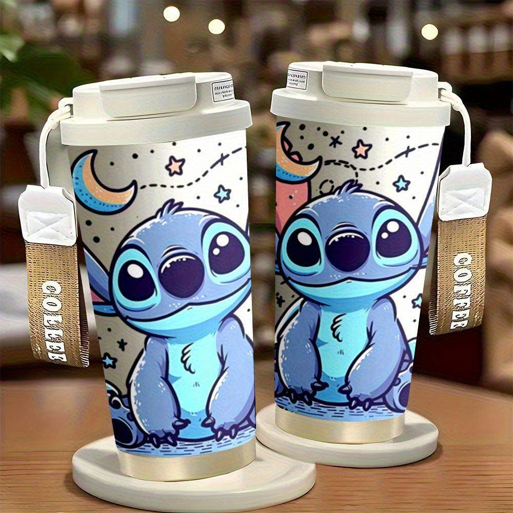 Taza de Viaje de Stitch 18oz – Acero Inoxidable y Doble Aislamiento