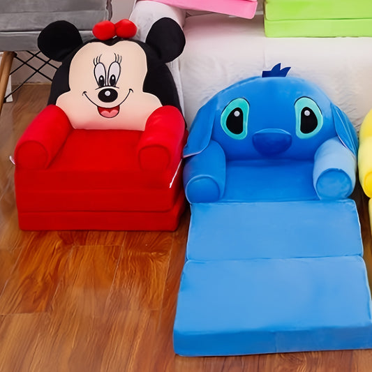 Cojín Plegable Cómodo Disney Winnie the Pooh y Stitch