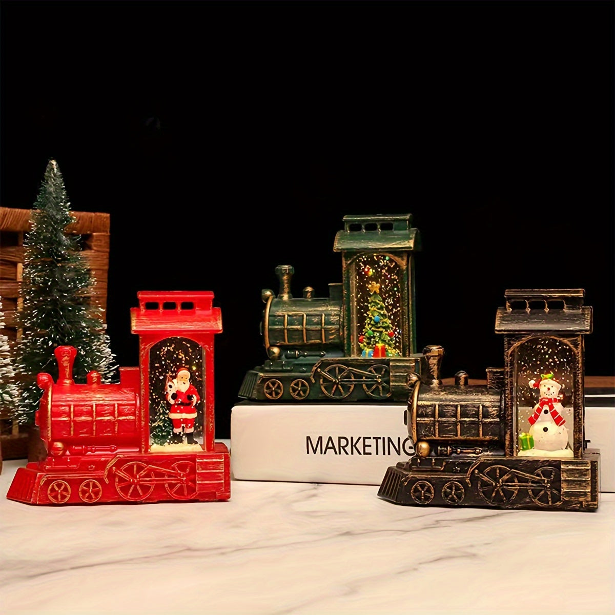 Mini Tren Festivo LED