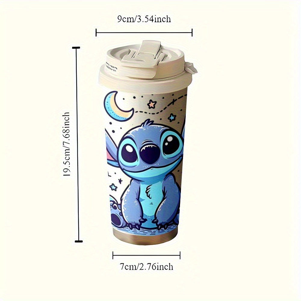 Taza de Viaje de Stitch 18oz – Acero Inoxidable y Doble Aislamiento
