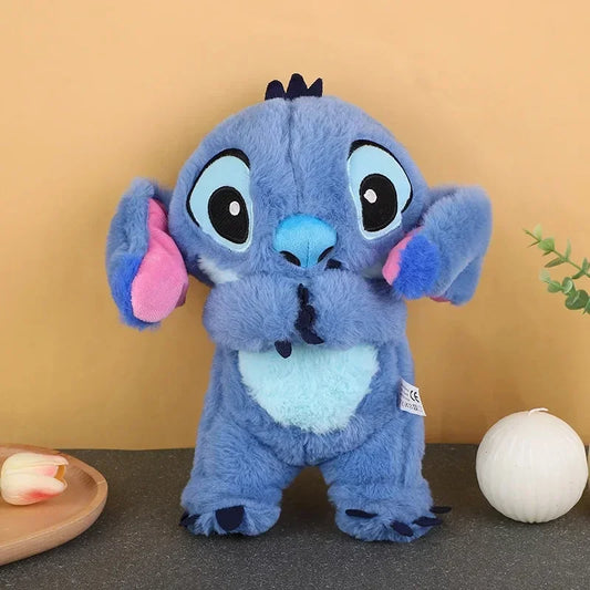 Muñeco de Peluche Stitch con Luz y Música – Ayuda para Dormir, Regalo Tierno para Bebés y Niños