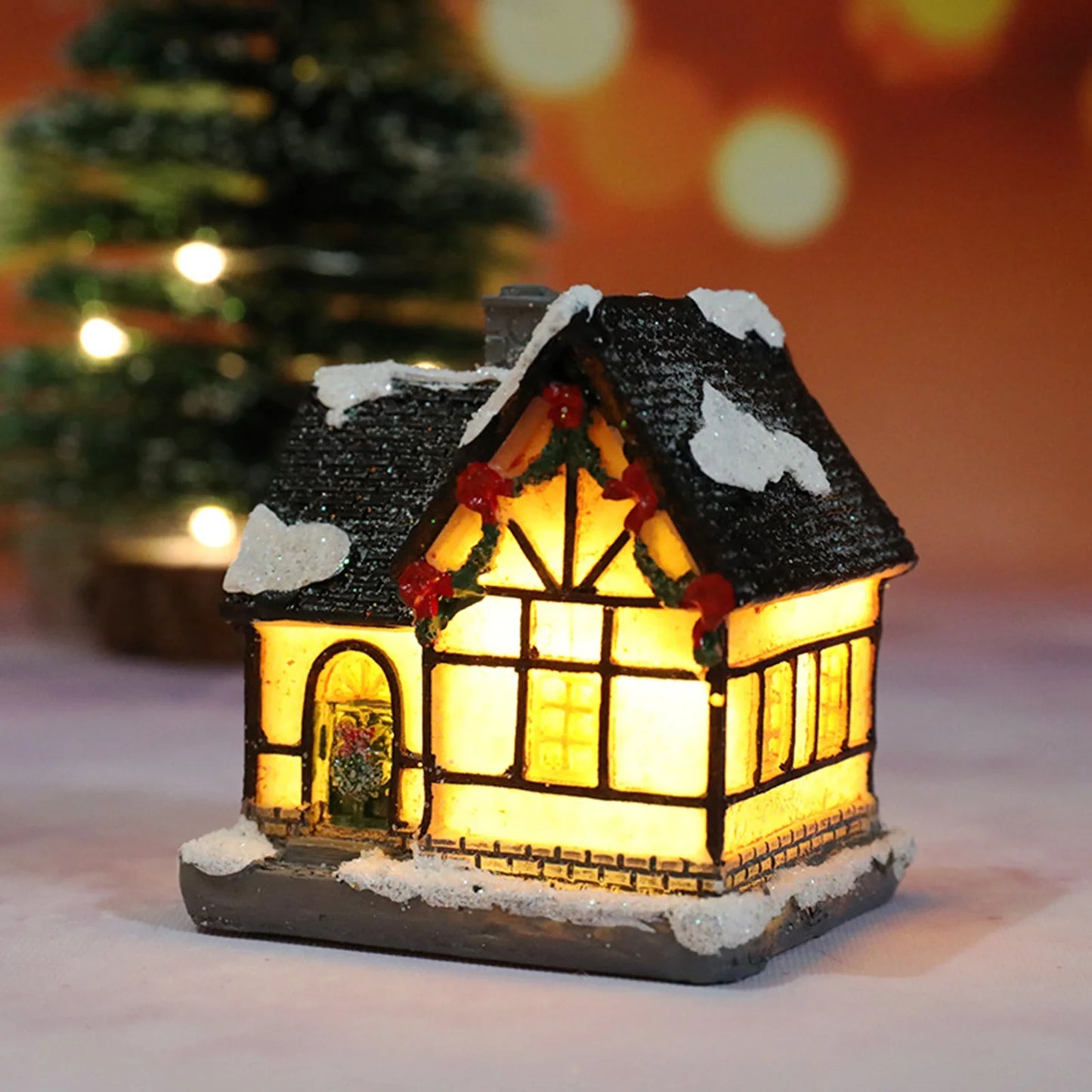 Casitas con Luz Navidad