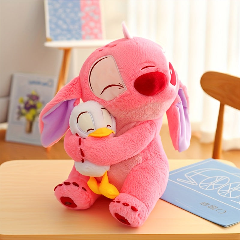 Peluche Disney Stitch Rosa con Patito –  Ideal como Regalo, Decoración o para Fans