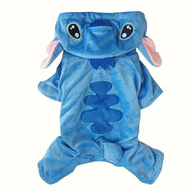 Disfraz Stitch Azul con Detalles Rosados para Mascotas