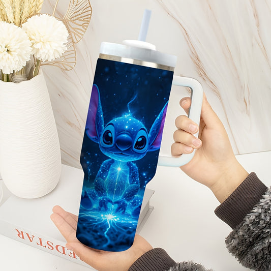 Taza Térmica de Stitch 40oz – Azul con Diseño de Cara de Stitch
