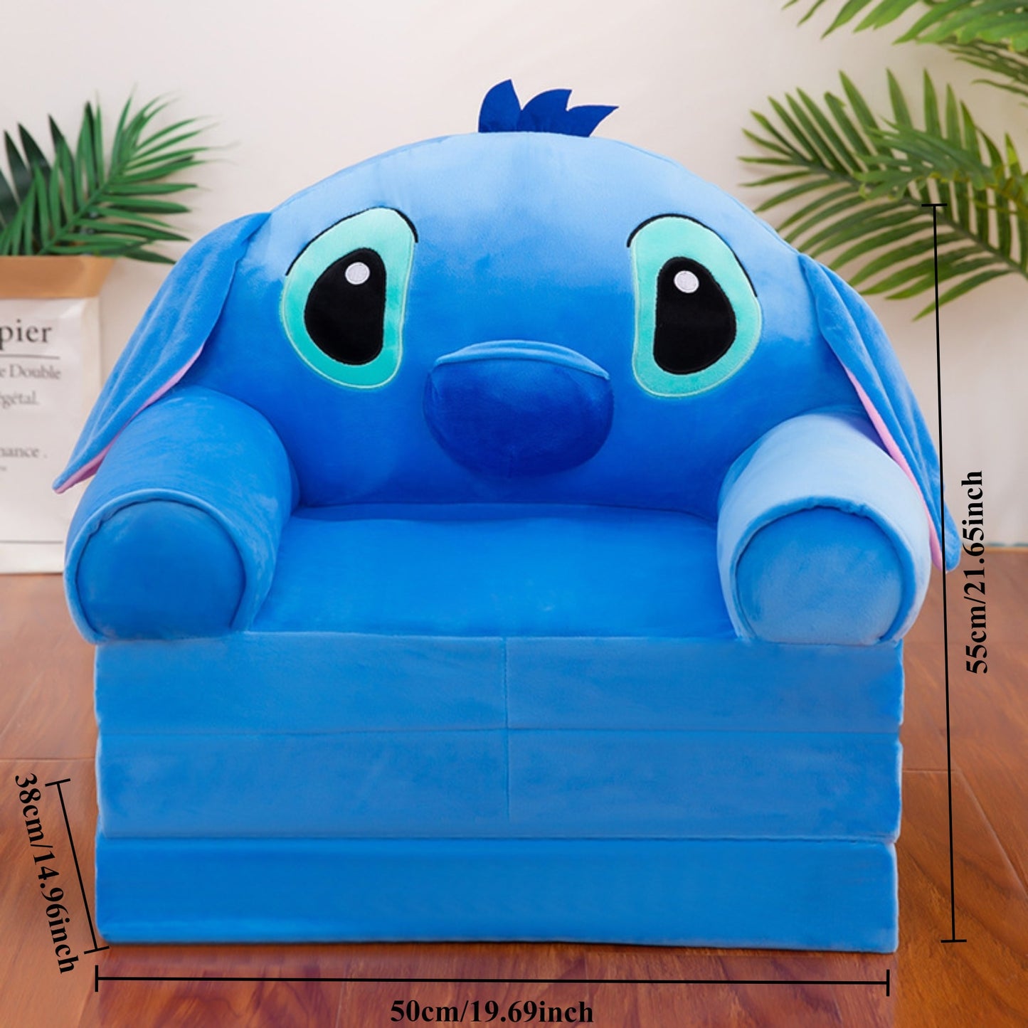 Cojín Plegable Cómodo Disney Winnie the Pooh y Stitch