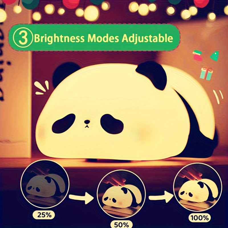 🐼 Luz Nocturna LED Panda – Recargable y Táctil para Niños