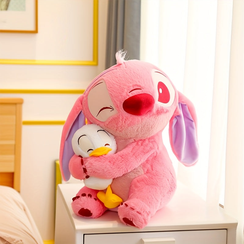 Peluche Disney Stitch Rosa con Patito –  Ideal como Regalo, Decoración o para Fans