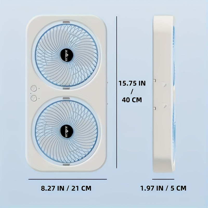 Ventilador Pared MOMMED con Doble Cabeza