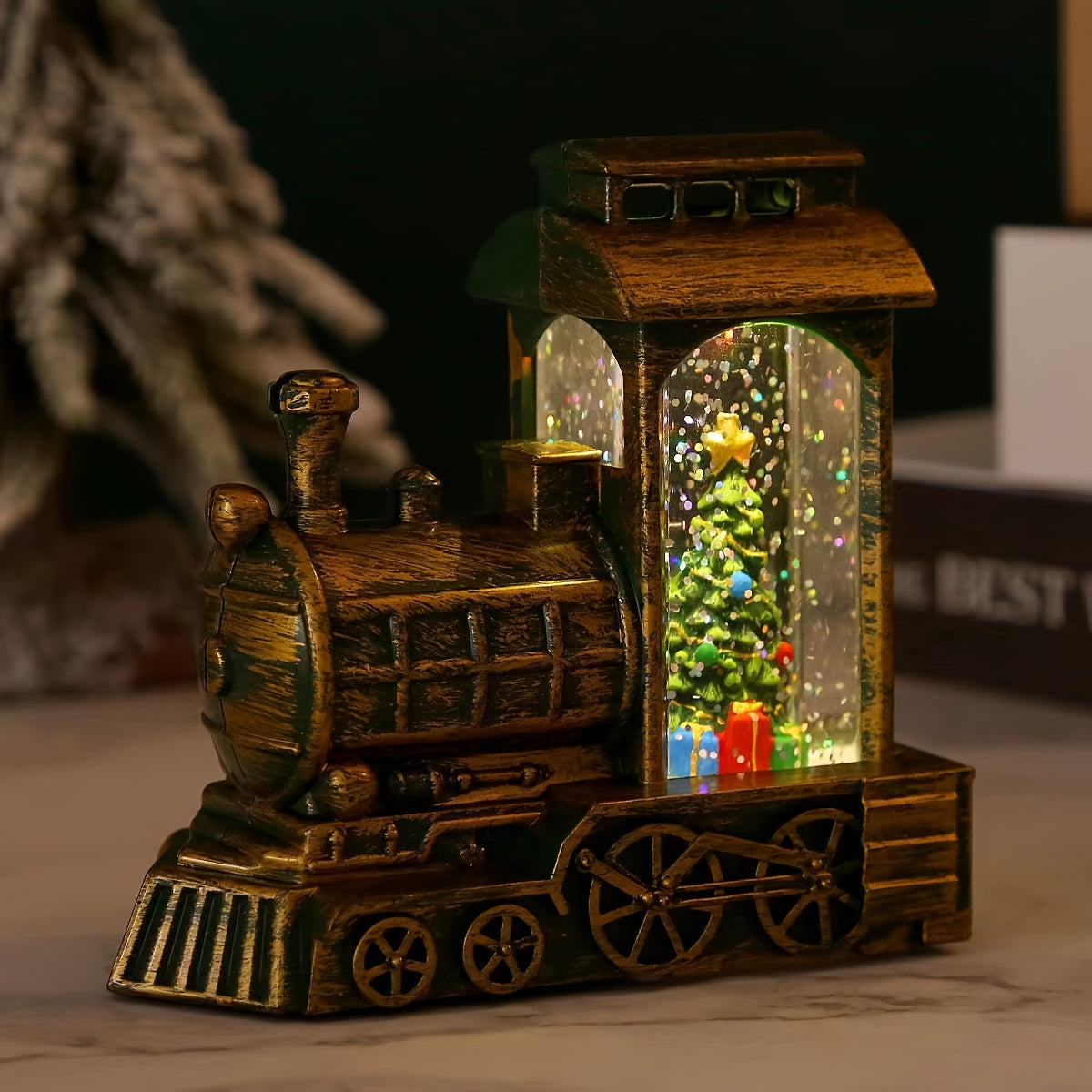 Mini Tren Festivo LED